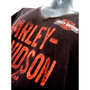 Harley Davidson Men's Tee Shirt Biker Motorcycle Black size 2X.
